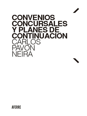cover image of Convenios concursales y planes de continuación